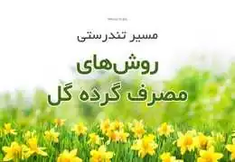 روشهای مصرف گرده گل روشهای مصرف گرده گل